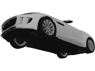 Jaguar F-Type V6 (2014) 3D Model preview