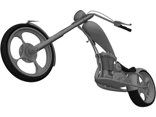 Chopper 3D Model preview