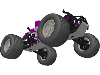 HPI RC Monster Truck Car 3D Model preview