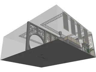 Restaurant 3D Model preview