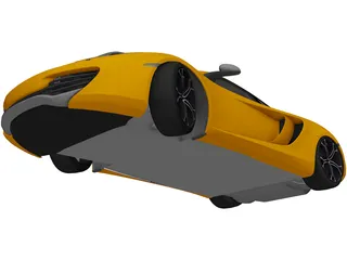 McLaren MP4-12C (2012) 3D Model preview