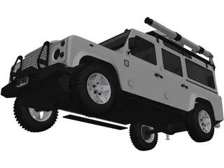 Land Rover Custom 3D Model preview