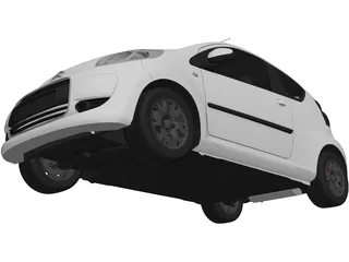 Citroen C1 3-doors 3D Model preview