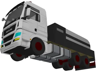 Man TGX 6X2 Bleding (2013) 3D Model preview