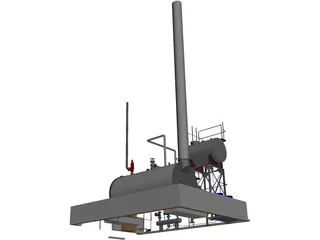 Boiler House Layout 3D Model preview