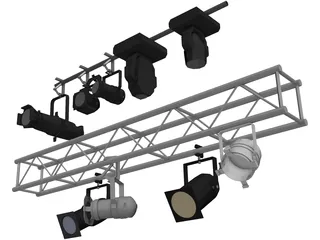 Stage Lights 3D Model preview
