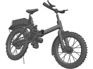 Bicycle Folding 3D Model preview