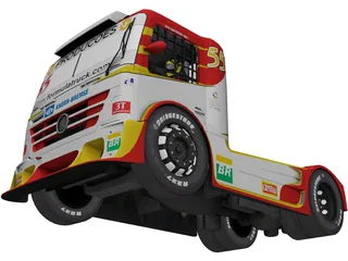 Mercedes-Benz ABF Racing Team 3D Model preview