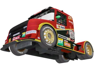 Scania G470 Ticket Car Corinthians Motorsport 3D Model preview