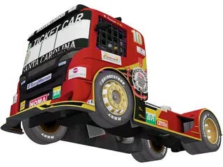 Scania G470 Ticket Car Corinthians Motorsport 3D Model preview