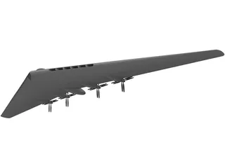 XB-113 Flying Wing 3D Model preview