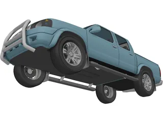 Nissan Frontier Crew Cab 3D Model preview