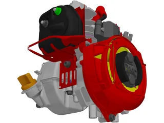 Honda GX25 Engine 3D Model preview