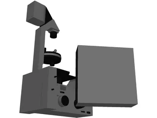 Leica Fluorescence Microscope 3D Model preview