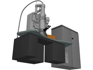 Trasmission Electronic Microscope 3D Model preview