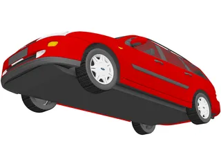 Ford Focus Wagon (1998) 3D Model preview