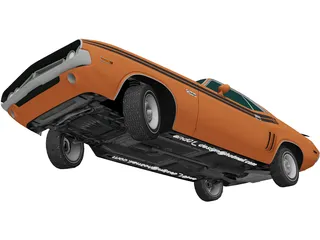 Dodge Challenger RT (1971) 3D Model preview