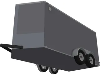 Light Trailer 3D Model preview