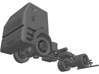 Iveco Light Truck Chassis 3D Model preview