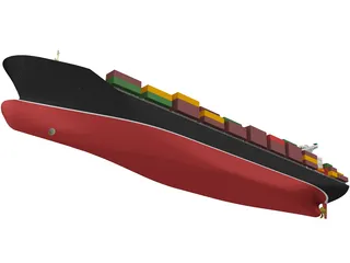 Container Ship 3D Model preview