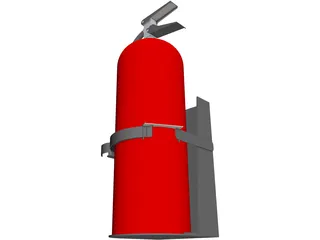 Fire Extinguisher 20lb 3D Model preview