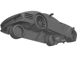 Lamborghini Gallardo Concept 3D Model preview