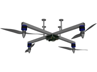 Quadrocopter 3D Model preview