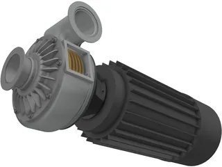 Tesla Motor 3D Model preview