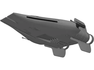 Star Wars A-Wing 3D Model preview