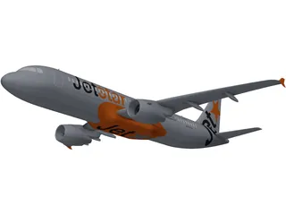 Airbus A320 3D Model preview