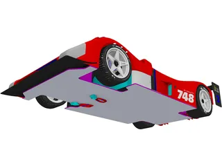 Ferrari 748 Le Mans 3D Model preview