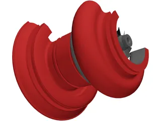 Turbocharger 3D Model preview