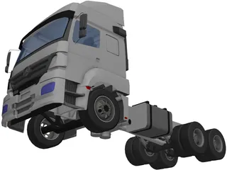 Mercedes-Benz Axor 6X4 Cab 3D Model preview