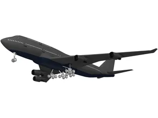 Boeing 747 3D Model preview