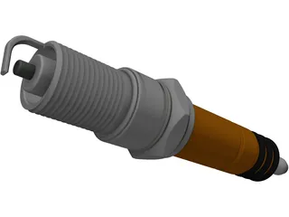 Bosch Spark Plug 3D Model preview