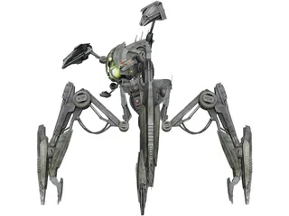 Titan Droid Robot Spider 3D Model preview