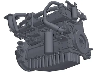 Caterpillar C9 Engine 3D Model preview