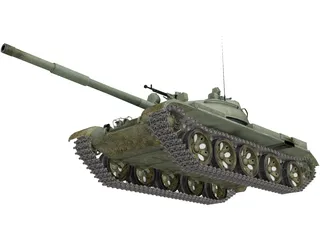 T-62 3D Model preview