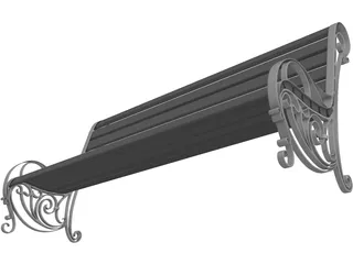 Public Chair 3D Model preview