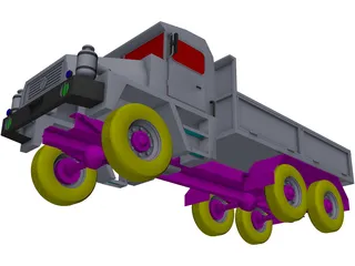 Dumper Truck 3D Model preview