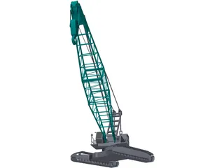 Crawler Crane 3D Model preview