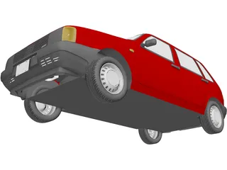 Fiat Uno 3D Model preview
