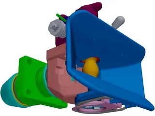 Rockinger ROE500A Automatic Towing Hitch 3D Model preview