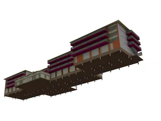 Hotel Smolyan Bulgaria 3D Model preview