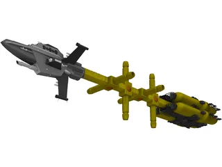 Promethian Space Craft 3D Model preview
