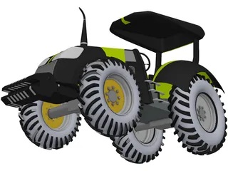 Tractor 3D Model preview