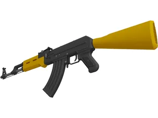 AK-47 3D Model preview