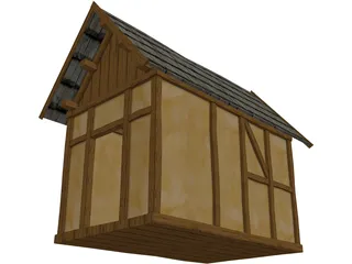 Medieval Building 3D Model preview