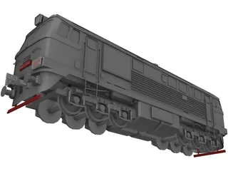 M62 Locomotive 3D Model preview