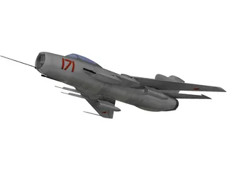 MiG-19 3D Model preview